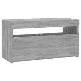 TV cabinet with LED lights Sonoma gray 75x35x40 cm