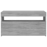 TV cabinet with LED lights Sonoma gray 75x35x40 cm