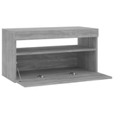 TV cabinet with LED lights Sonoma gray 75x35x40 cm