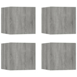 Meubles TV muraux 4 pcs Sonoma gris 30,5x30x30 cm