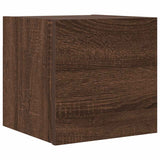 Wall-mounted TV cabinet Brown oak 30.5x30x30 cm