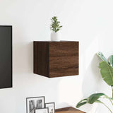 Wall-mounted TV cabinet Brown oak 30.5x30x30 cm