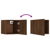 Wall-mounted TV cabinet Brown oak 30.5x30x30 cm