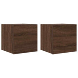 Meubles TV muraux 2 pcs Chêne marron 30,5x30x30 cm