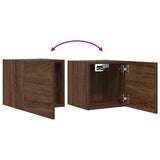 Meubles TV muraux 2 pcs Chêne marron 30,5x30x30 cm