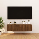 4 pcs Wall Mounted TV Cabinets Brown Oak 30.5x30x30 cm