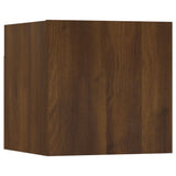 4 pcs Wall Mounted TV Cabinets Brown Oak 30.5x30x30 cm