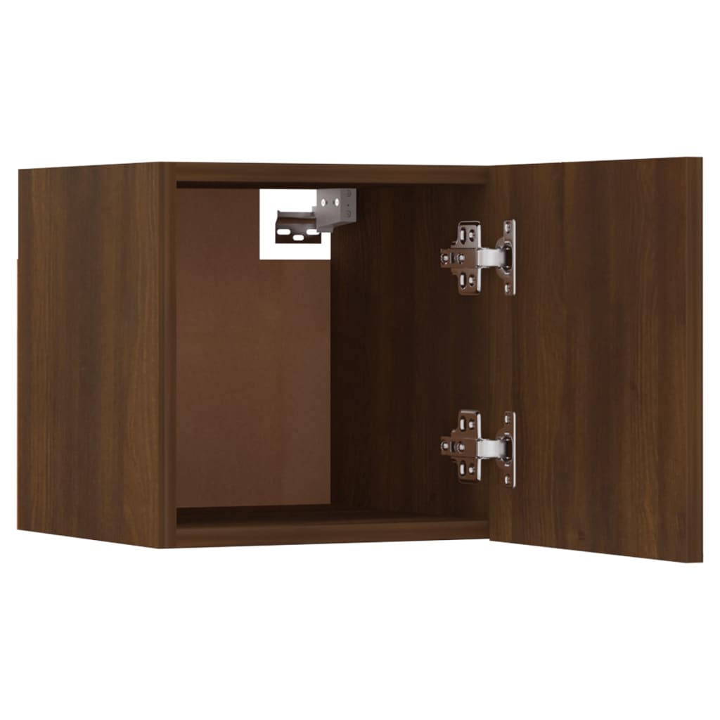 Meubles TV muraux 4 pcs Chêne marron 30,5x30x30 cm