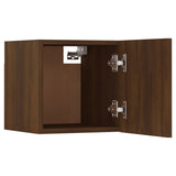 4 pcs Wall Mounted TV Cabinets Brown Oak 30.5x30x30 cm