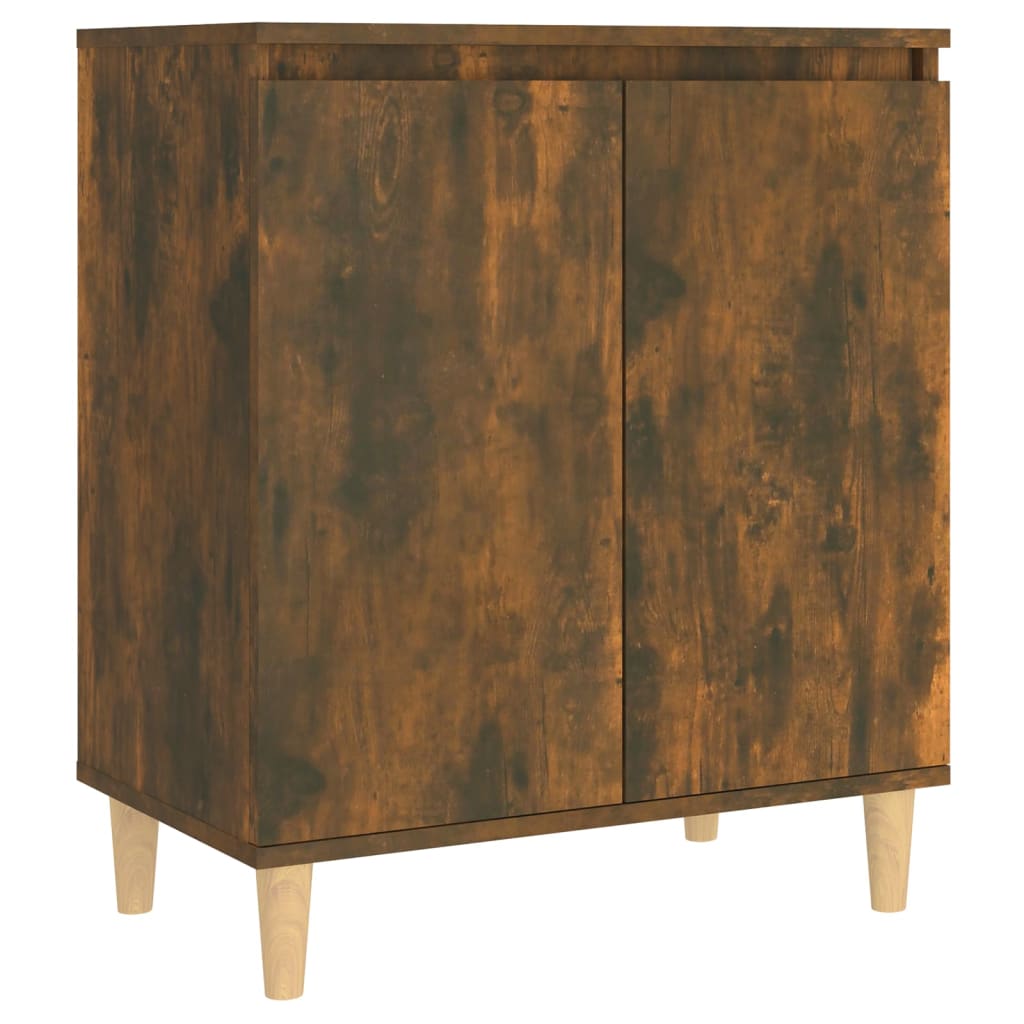 Buffet Chêne fumé 60x35x70 cm Bois d'ingénierie