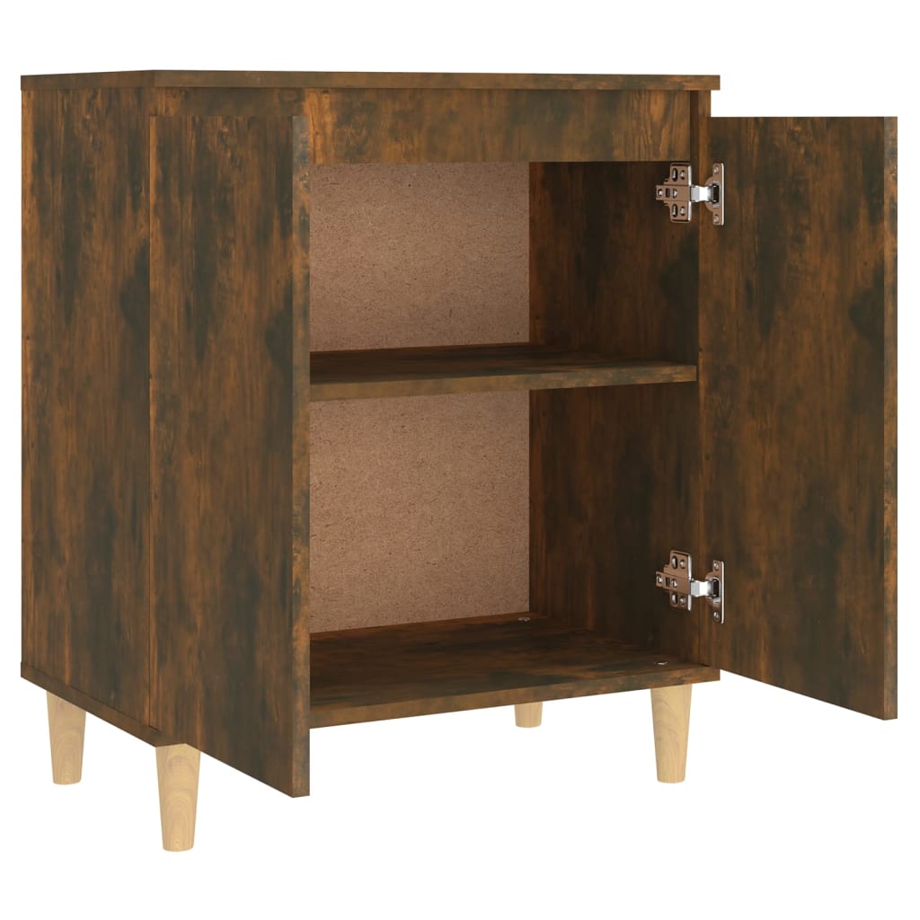 Buffet Chêne fumé 60x35x70 cm Bois d'ingénierie