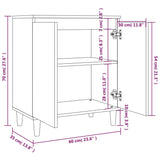 Buffet Sonoma gris 60x35x70 cm Bois d'ingénierie