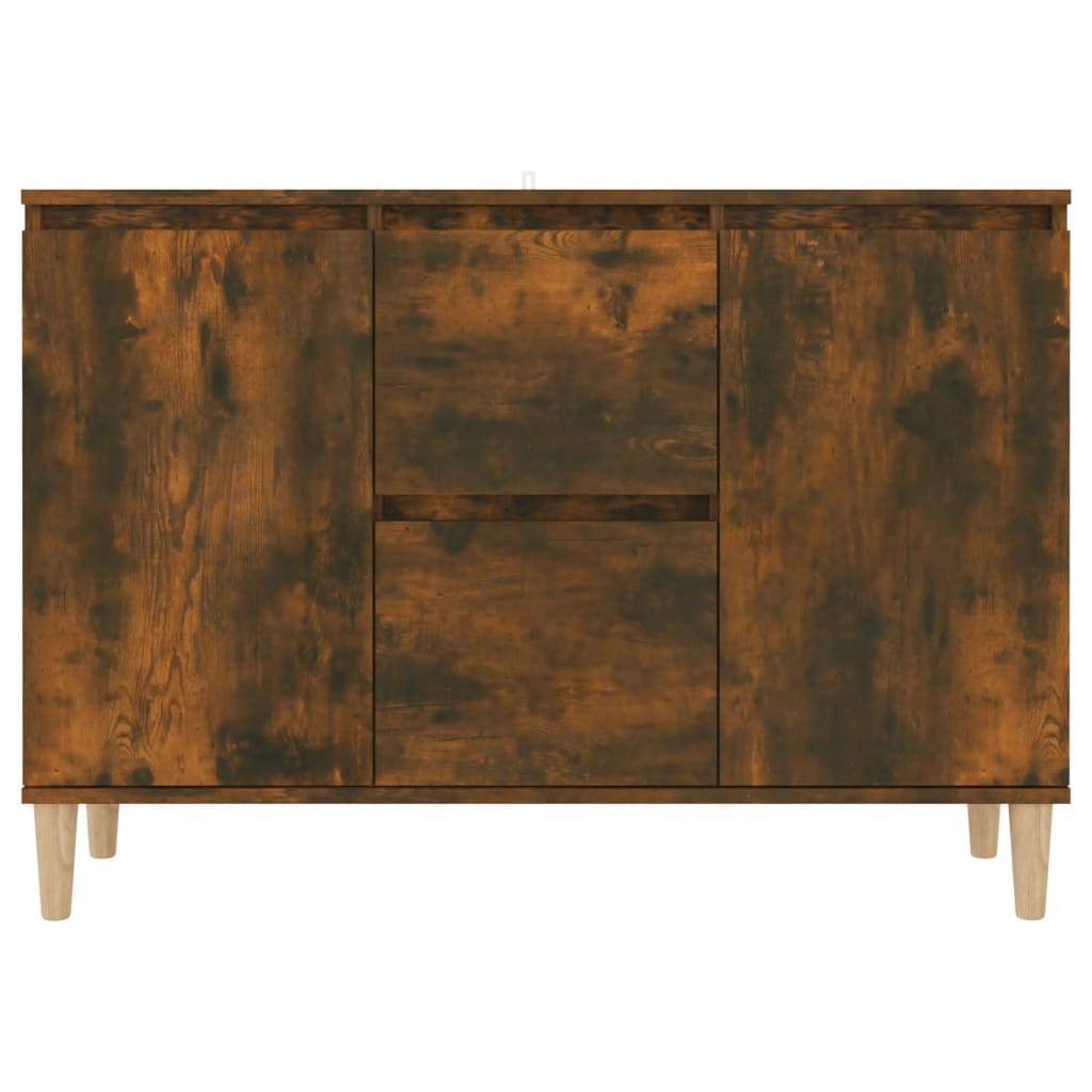 Buffet Chêne fumé 101x35x70 cm Bois d'ingénierie