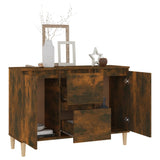 Buffet Chêne fumé 101x35x70 cm Bois d'ingénierie