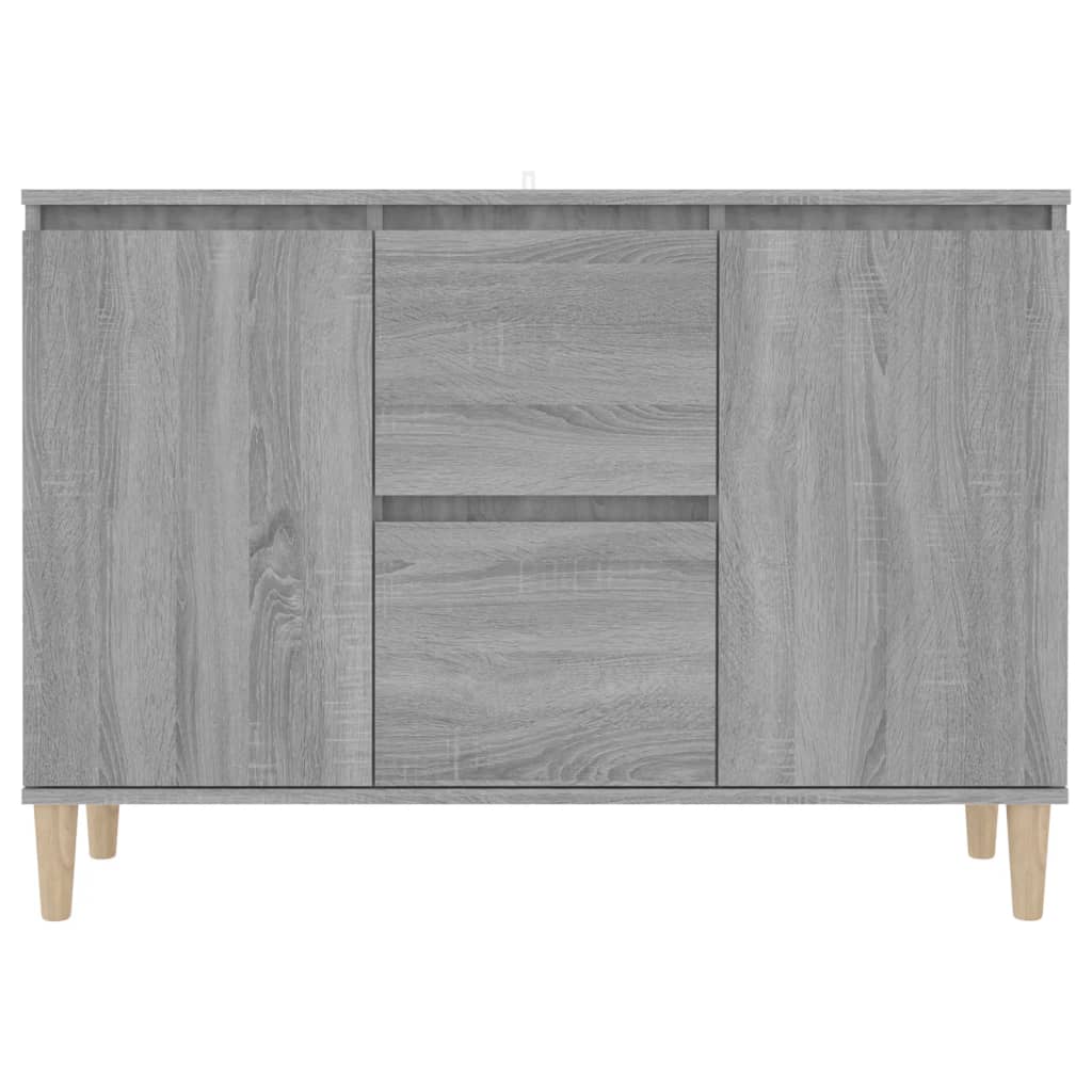 Sonoma graues Sideboard 101x35x70 cm Holzwerkstoff