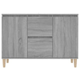 Sonoma graues Sideboard 101x35x70 cm Holzwerkstoff