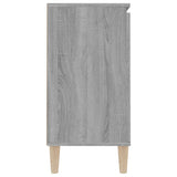 Sonoma gray sideboard 101x35x70 cm Engineered wood