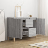 Sonoma gray sideboard 101x35x70 cm Engineered wood