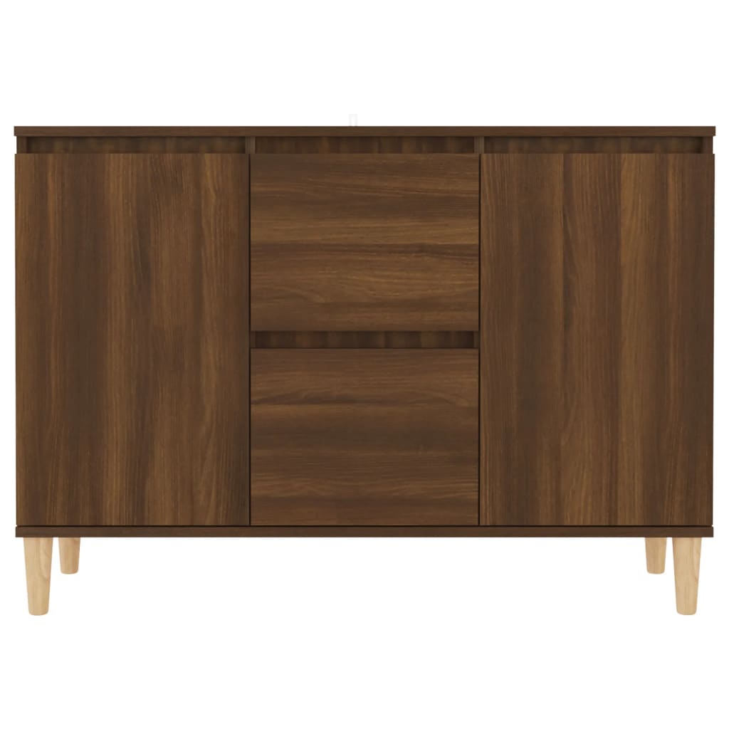 Sideboard Brown Oak 101x35x70 cm Engineered wood