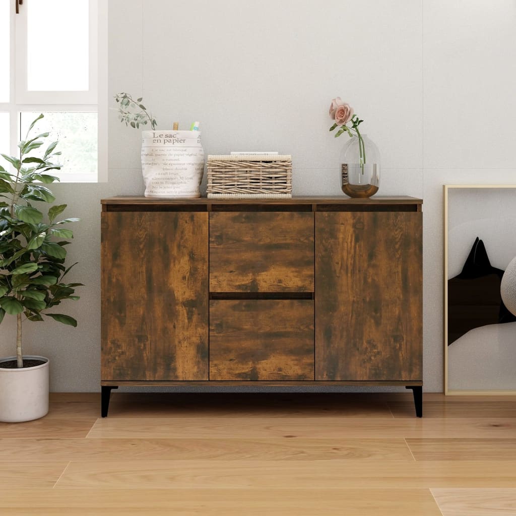 Sideboard Smoked Oak 104x35x70 cm Engineered wood