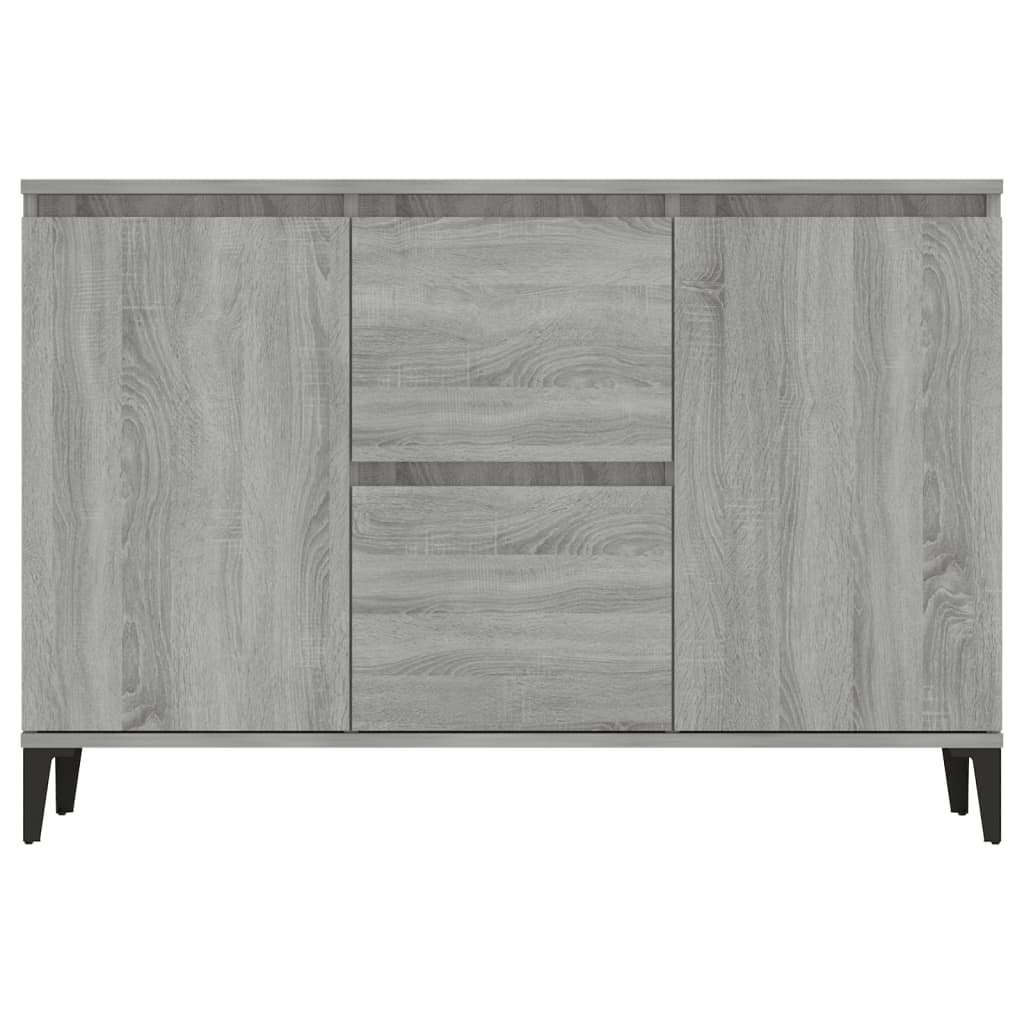 Sonoma graues Sideboard 104x35x70 cm Holzwerkstoff