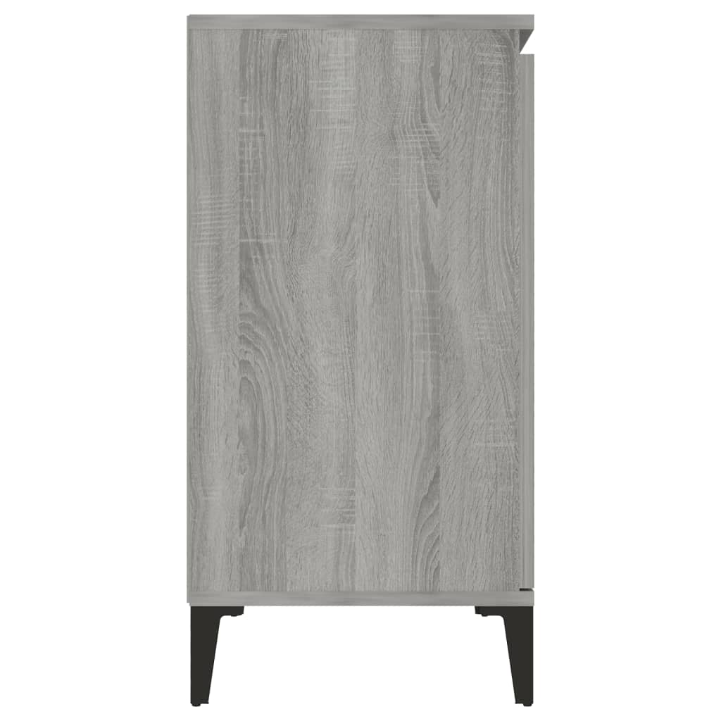 Sonoma graues Sideboard 104x35x70 cm Holzwerkstoff