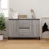 Sonoma graues Sideboard 104x35x70 cm Holzwerkstoff