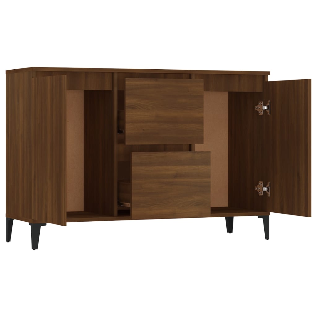 Buffet Chêne marron 104x35x70 cm Bois d'ingénierie