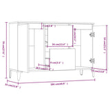 Buffet Chêne marron 104x35x70 cm Bois d'ingénierie