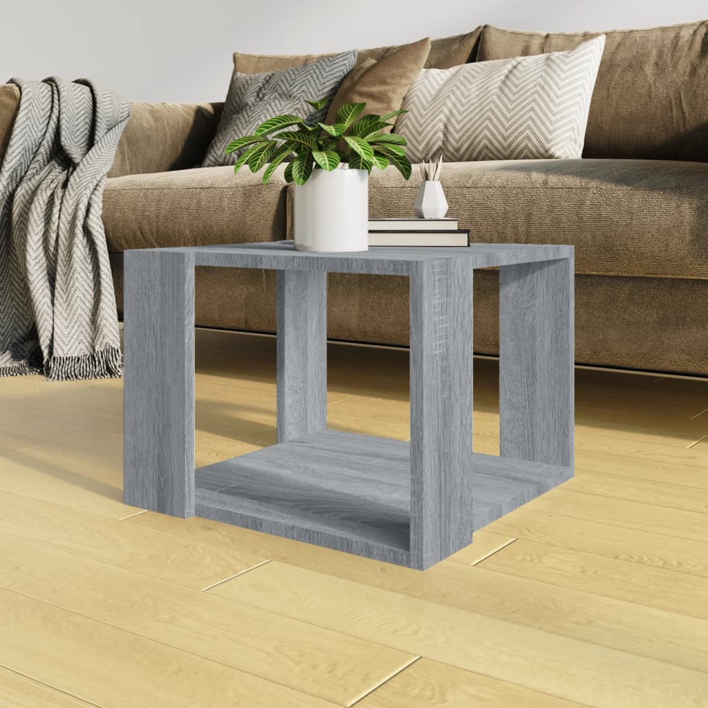 Sonoma coffee table gray 40x40x30 cm Engineered wood