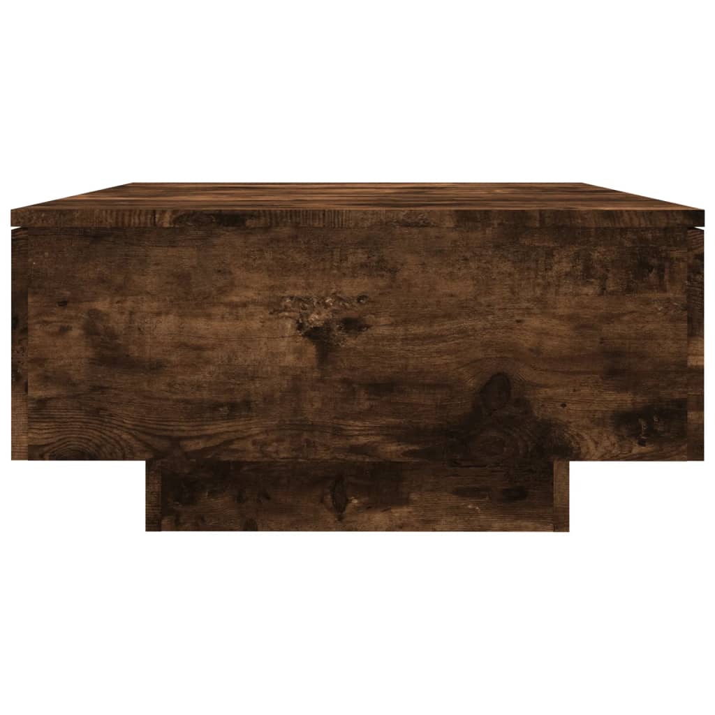 Table basse Chêne fumé 90x60x31 cm Bois d'ingénierie