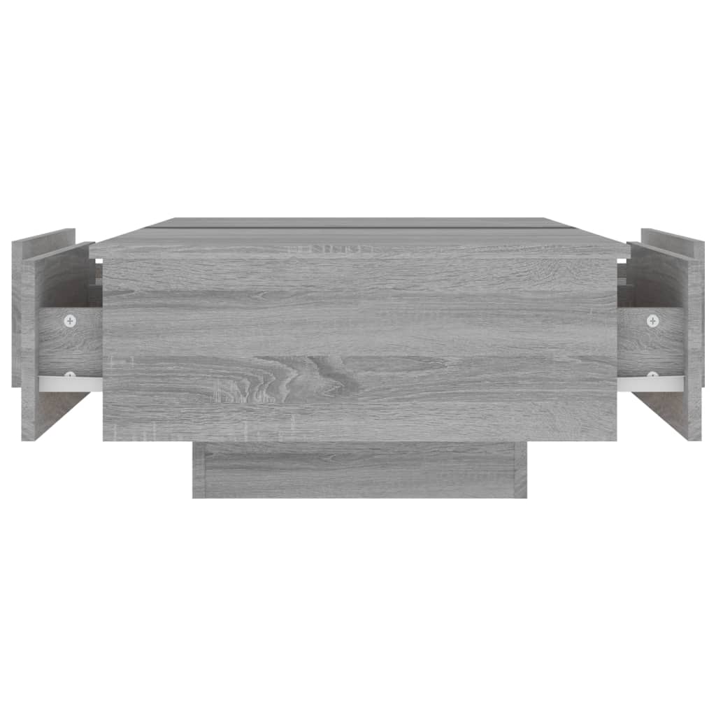 Table basse Sonoma gris 90x60x31 cm Bois d'ingénierie