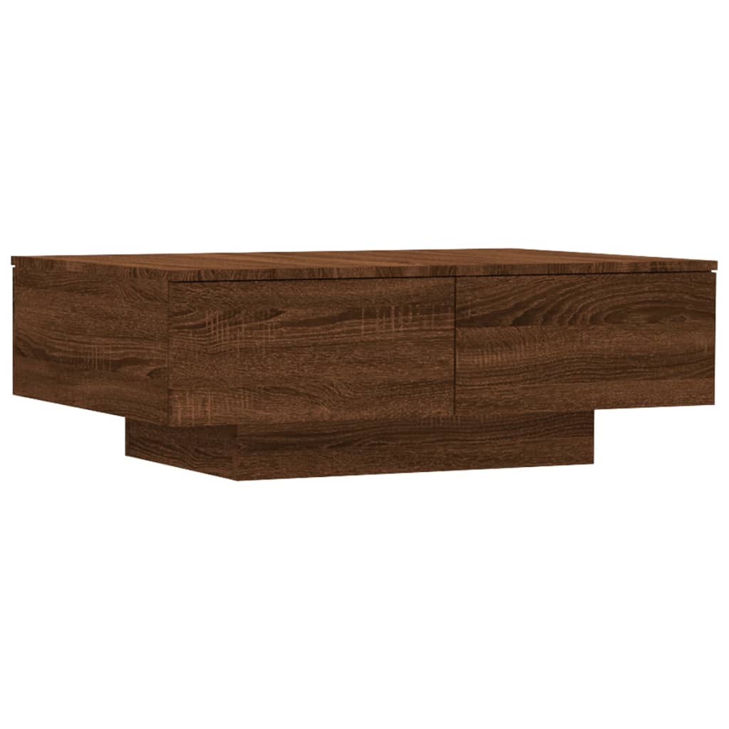 Table basse Chêne marron 90x60x31 cm Bois d'ingénierie