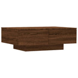 Table basse Chêne marron 90x60x31 cm Bois d'ingénierie