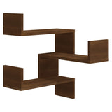 Étagère d'angle murale Chêne marron 40x40x50 cm Bois ingénierie