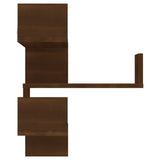 Étagère d'angle murale Chêne marron 40x40x50 cm Bois ingénierie