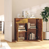 Sideboard Smoked Oak 80x36x75 cm Engineered wood