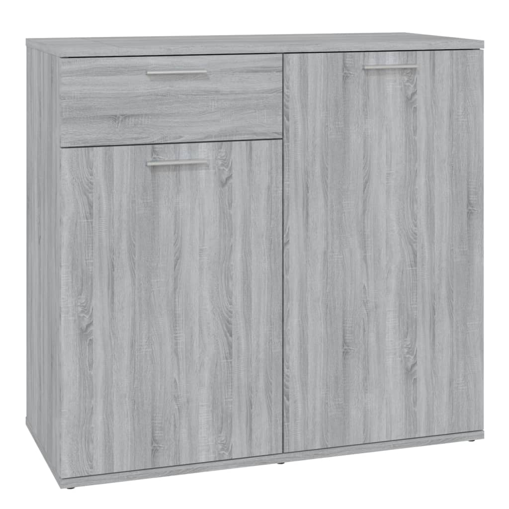 Buffet Sonoma gris 80x36x75 cm Bois d'ingénierie