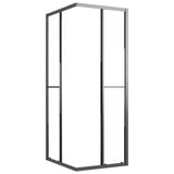 ESG Semi-Frosted Shower Cabin 80x70x180 cm Black