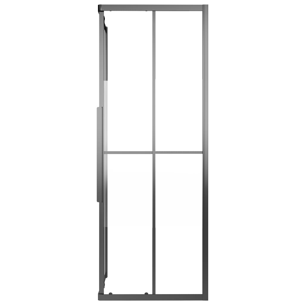 ESG Semi-Frosted Shower Cabin 80x70x180 cm Black