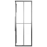 ESG Semi-Frosted Shower Cabin 80x70x180 cm Black