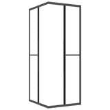 ESG frosted shower cabin 90x70x180 cm Black