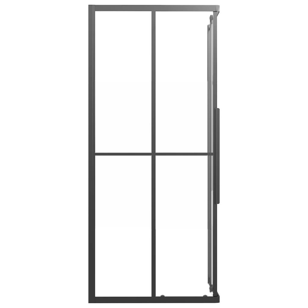 ESG frosted shower cabin 90x70x180 cm Black