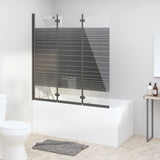 Cabine de douche pliable 3 panneaux 130x130 cm ESG Noir