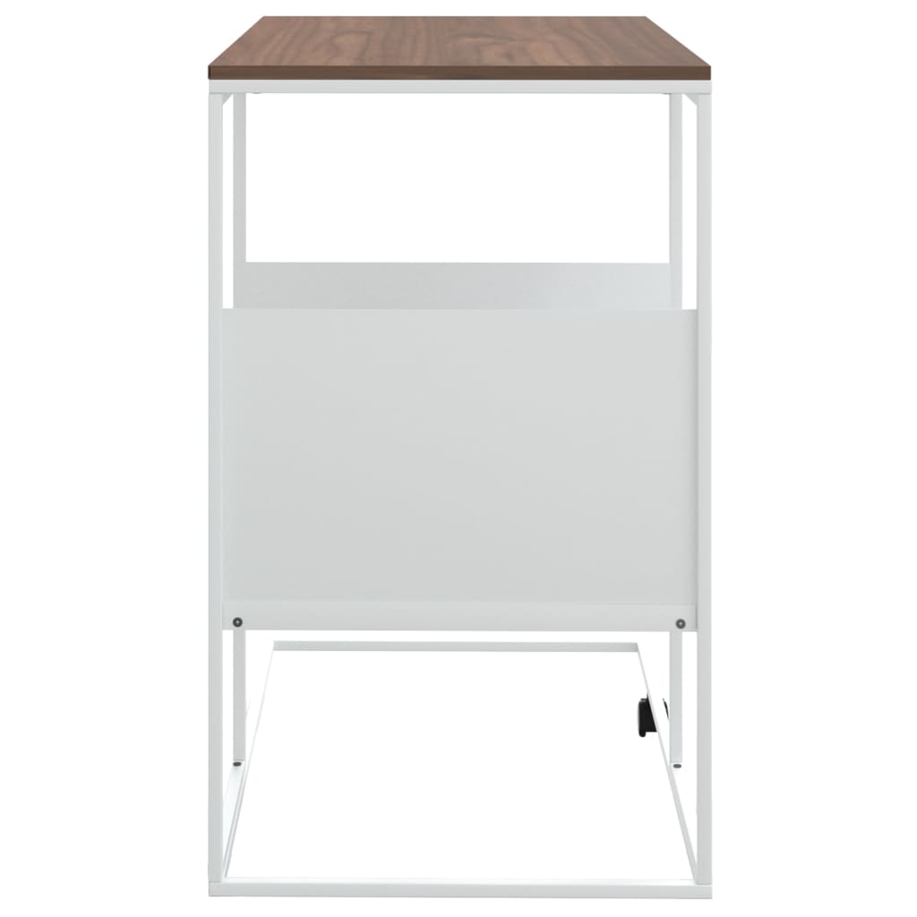 Side table White 55x36x59.5 cm Engineered wood