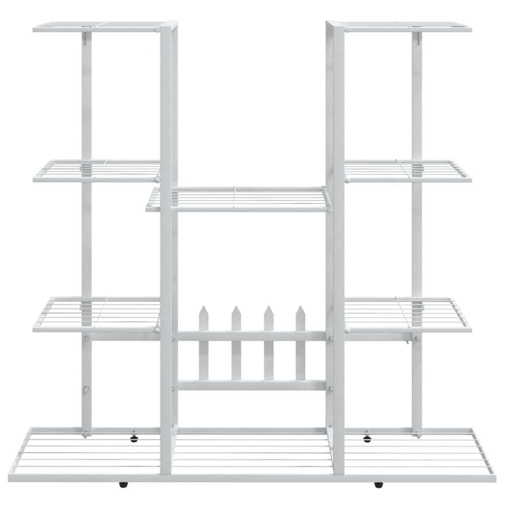 Jardinière 94,5x25x89 cm Blanc Fer