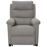 Fauteuil de massage inclinable Gris clair Tissu