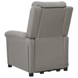 Fauteuil de massage inclinable Gris clair Tissu