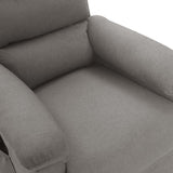 Fauteuil de massage inclinable Gris clair Tissu