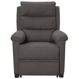 Fauteuil de massage inclinable Gris foncé Tissu